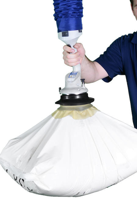 Round vacuum gripper with skirt